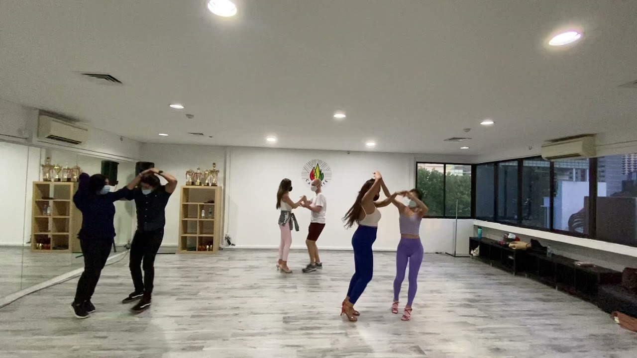 Best Dance Studios Singapore adults practicing contemporary dance in a modern Singapore dance studio with professional instructors.