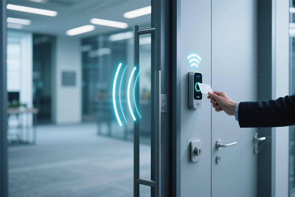 Best Access Control Systems Singapore Smartphone-enabled smart door access control system in modern office