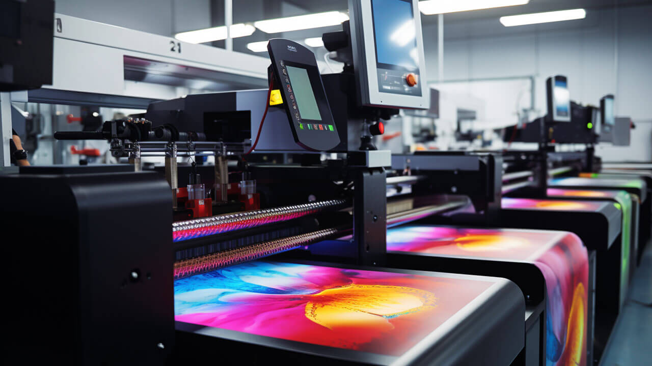 Printing services Singapore commercial digital printing press in operation