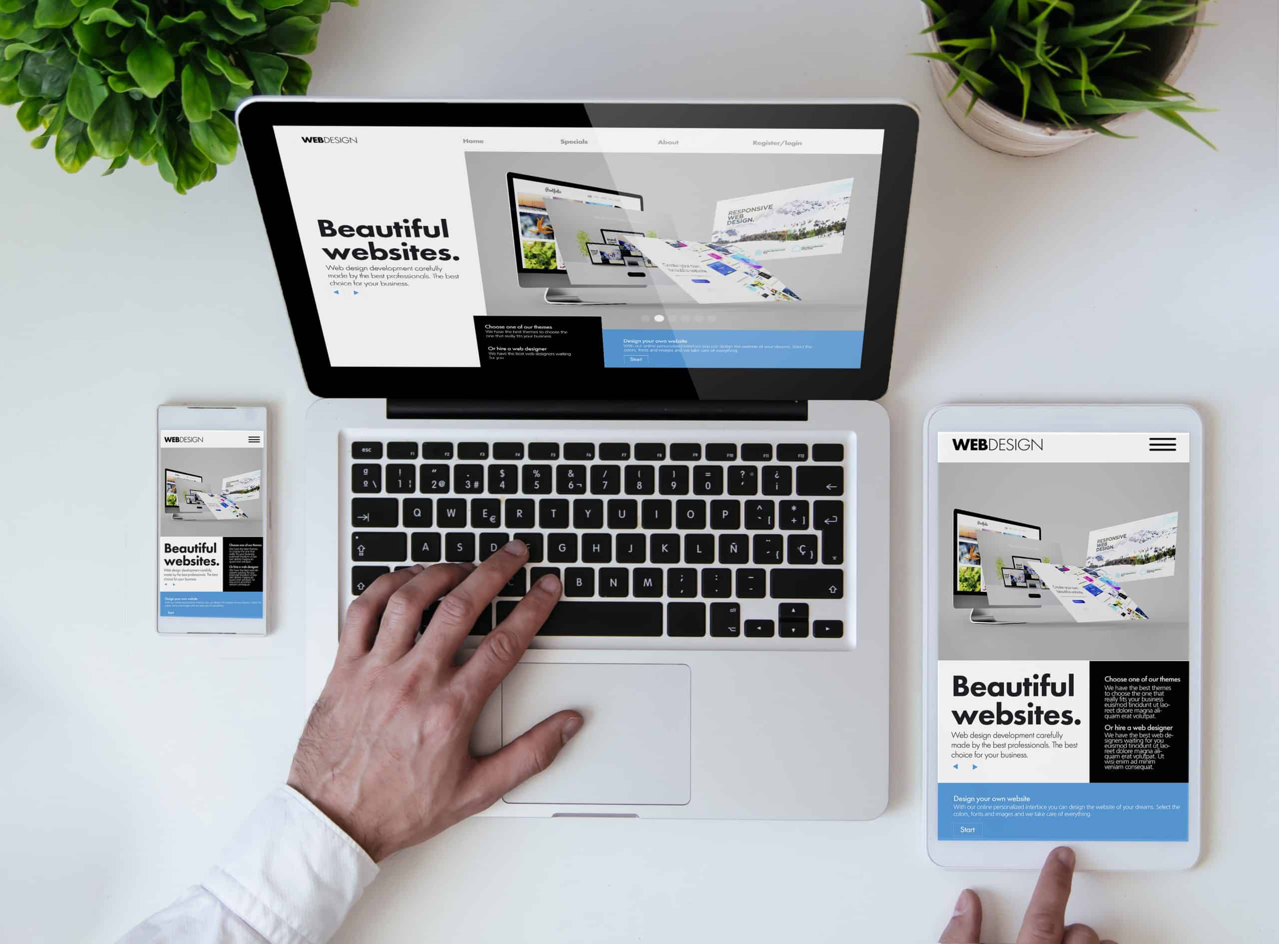 Professional web design Singapore services creating responsive website layouts