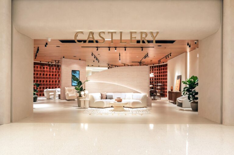 Castlery furniture showroom in Singapore with modern home decor