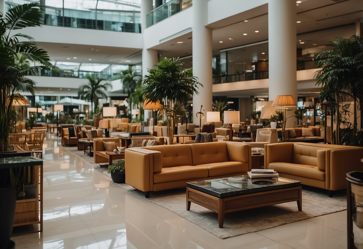 Luxury furniture showroom in Singapore