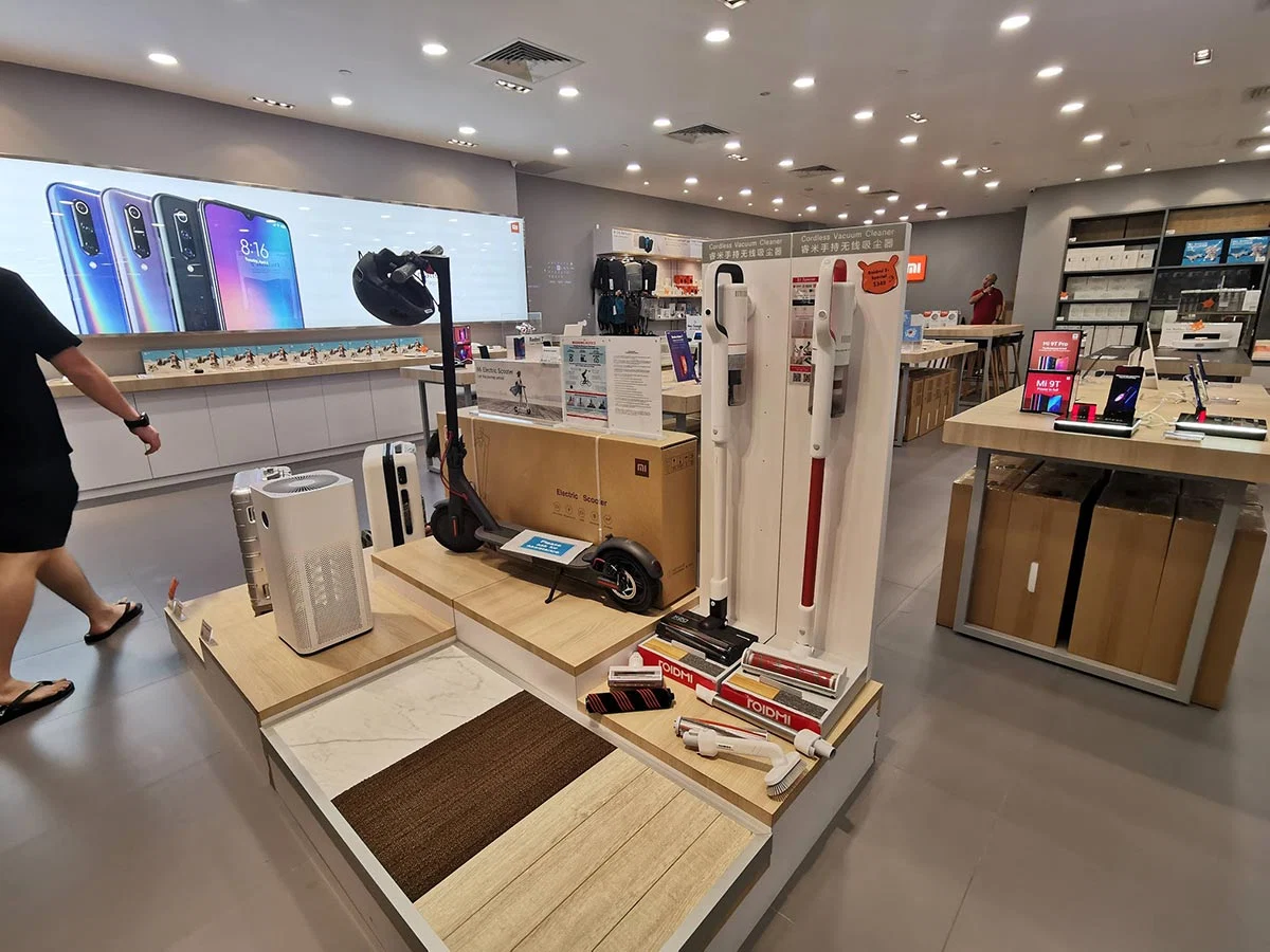Best Electronics Stores Singapore Home appliance and electronics display in Singapore retail store